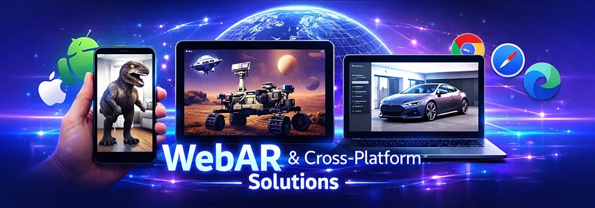 WebAR and cross-platform AR/VR solutions